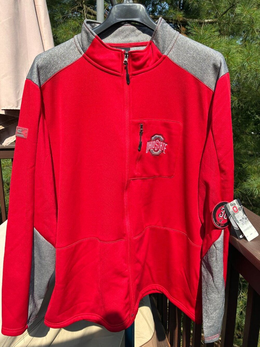 Coloseum Licensed NCAA Ohio State Buckeyes 30th Anniversary Full-Zip Jacket XXL